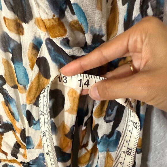 Reiss Molly Graphic Printed Chiffon Mini Dress Size 0 - Picture 5 of 8